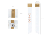 Sash Bride to be, white, 75cm