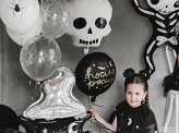 Foil Balloon Skull, 36x41 cm, mix