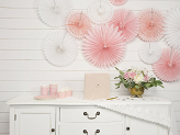 Tissue fan, white, 20-30cm (1 pkt / 3 pc.)