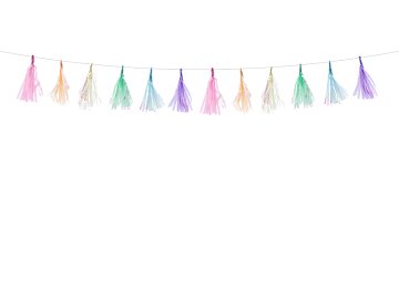 Tassel garland, mix, 1.2m