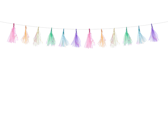 Tassel garland, mix, 1.2m