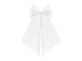 Bows with a ribbon, white, 18cm (1 pkt / 2 pc.)