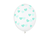 Balloons 30cm, Hearts, Crystal Clear (1 pkt / 50 pc.)