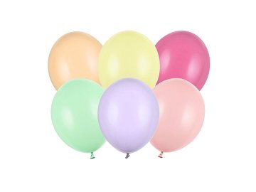 Strong Balloons 12cm, Pastel Mix (1 pkt / 100 pc.)