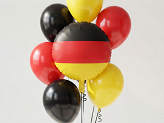 Foil balloon German Flag, 35 cm, mix