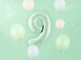 Foil Balloon Number ''9'', 72cm, green
