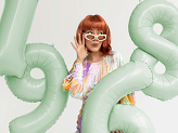 Foil Balloon Number ''9'', 72cm, green