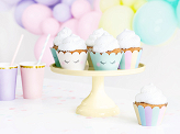 Cupcake wrappers Unicorn, 5x7.5x 5cm (1 pkt / 6 pc.)