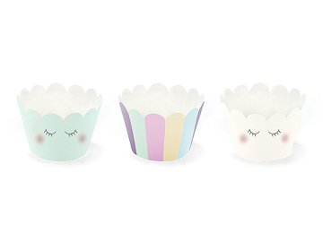Cupcake wrappers Unicorn, 5x7.5x 5cm (1 pkt / 6 pc.)