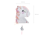 Foldable Pinata - Unicorn Head, 41x48x10cm