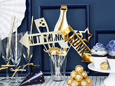 Photo props Let's Celebrate, mix, gold (1 pkt / 8 pc.)