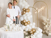 Backdrop stand, mini arch, gold, 80x150 cm