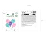 Eco Balloons 26 cm, Happy Birthday, pink (1 pkt / 5 pc.)