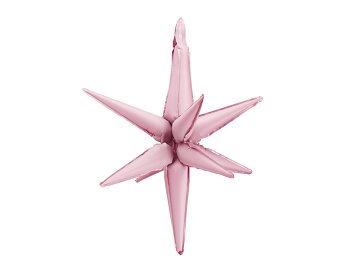 3D foil balloon Star, 70cm, light pink