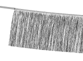 Fringe garland, silver
