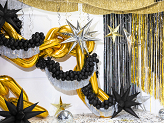 Fringe garland, silver