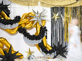 Fringe garland, silver