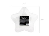 Paper Plates Star, silver, 23cm (1 pkt / 6 pc.)