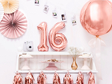 Foil Balloon Number ''1'', 35cm, rose gold