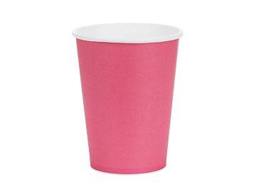 Paper Cups, dark pink, 250ml (1 pkt / 6 pc.)