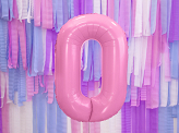Foil Balloon Number ''0'', 86cm, pink
