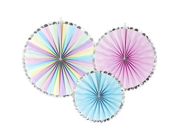 Decorative Rosettes Unicorn, mix (1 pkt / 3 pc.)