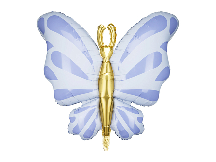 Foil Balloon Butterfly, 69x69 cm, blue