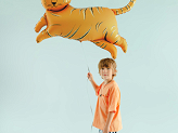 Foil balloon Tiger, 104x81 cm, orange