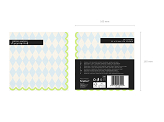 Napkins Rhombuses, mix, 33x33 cm (1 pkt / 20 pc.)