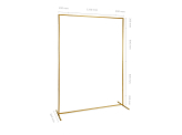 Backdrop stand, frame, gold, 150x200 cm