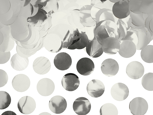 Confetti Circles, silver, 15g