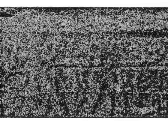 Sequin table runner, black, 0.3 x 5 m