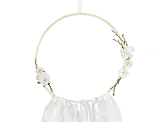 Decoration kit - Dream catchers, white (1 pkt / 3 pc.)