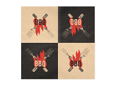 BBQ napkins, 33x33 cm, mix (1 pkt / 20 pc.)