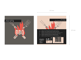 BBQ napkins, 33x33 cm, mix (1 pkt / 20 pc.)