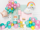 Eco Balloons 26cm metallic, dark mint (1 pkt / 100 pc.)