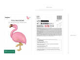 Foil balloon Flamingo, 68x85 cm, pink