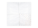 Napkins Dots, white, 33x33cm (1 pkt / 20 pc.)