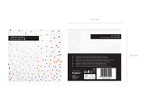 Napkins Dots, white, 33x33cm (1 pkt / 20 pc.)