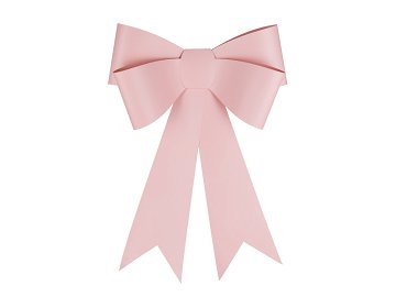 DIY decorative bow, light pink, 55x71 cm