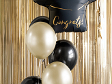 Foil Balloon Cap ''Congrats!'', 60x55 cm, mix