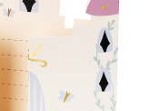 Invitations Castel, 12.5x15.5 cm, mix (1 pkt / 6 pc.)