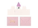 Invitations Castel, 12.5x15.5 cm, mix (1 pkt / 6 pc.)