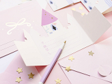Invitations Castel, 12.5x15.5 cm, mix (1 pkt / 6 pc.)