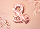 Foil Balloon &, 35cm, rose gold