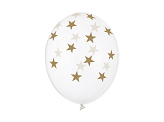 Balloons 30cm, Stars, Crystal Clear (1 pkt / 50 pc.)