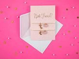 Card with bracelets Best Friends, 10.5x14.8cm