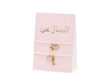 Card with bracelets Best Friends, 10.5x14.8cm