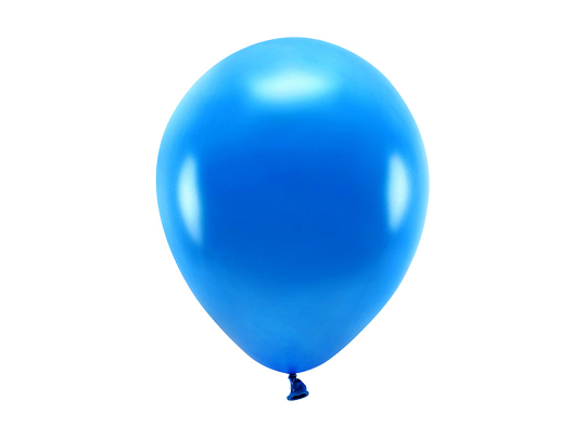 Eco Balloons 26cm metallic, navy blue (1 pkt / 10 pc.)