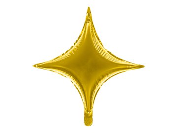 Foil balloon 4-point Star, 45 cm, gold